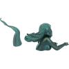 Design Toscano Meara the Mermaid Swimmer Indoor/Outdoor Garden Statue for Patio, Pool or Lawn, 16 Inches Wide, 7 Inches Deep, 7 Inches High, Handcast Polyresin, Green Verdigris Finish