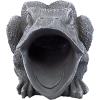 Design Toscano QM7512081 Garden Frog Decorative Object, Grey Stone
