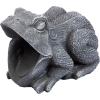 Design Toscano QM7512081 Garden Frog Decorative Object, Grey Stone