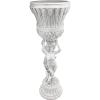 Design Toscano Les Filles Joyeuses Dancing Maidens Pedestal Column Plant Stand with Urn, 36 Inch Tall, Cast Stone Resin, Antique Stone Finish