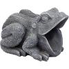 Design Toscano QM7512081 Garden Frog Decorative Object, Grey Stone