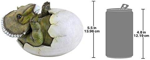 image:imageDesign Toscano Baby Triceratops Dino Egg Statue
