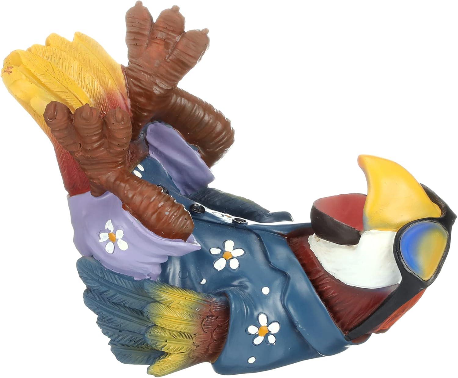 image:imageDesign Toscano Beer Buddy Tiki Parrot Statue