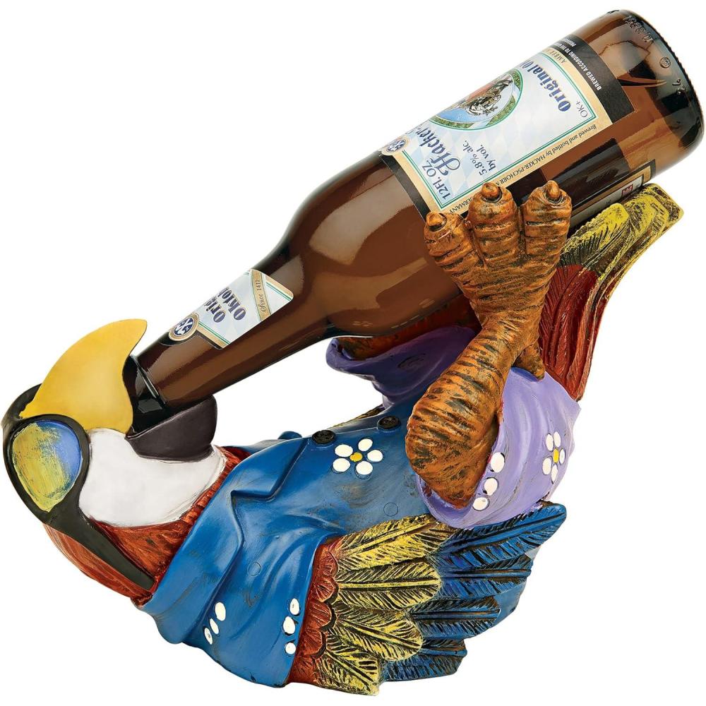 image:imageDesign Toscano Beer Buddy Tiki Parrot Statue