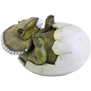 Design Toscano Baby Triceratops Dino Egg Statue