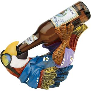 Design Toscano Beer Buddy Tiki Parrot Statue
