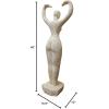 Design Toscano Guan-Yin Patroness of Compassion Asian Decor Outdoor Garden Statue, 54 inches Tall, Fiberglass Cast Stone Resin, Limestone Finish(Earth Goddess)