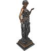 Design Toscano Guan-Yin Patroness of Compassion Asian Decor Outdoor Garden Statue, 54 inches Tall, Fiberglass Cast Stone Resin, Limestone Finish(Goddess of Nature)