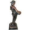Design Toscano Guan-Yin Patroness of Compassion Asian Decor Outdoor Garden Statue, 54 inches Tall, Fiberglass Cast Stone Resin, Limestone Finish(Goddess of Nature)
