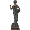 Design Toscano Guan-Yin Patroness of Compassion Asian Decor Outdoor Garden Statue, 54 inches Tall, Fiberglass Cast Stone Resin, Limestone Finish(Goddess of Nature)