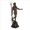 Design Toscano Guan-Yin Patroness of Compassion Asian Decor Outdoor Garden Statue, 54 inches Tall, Fiberglass Cast Stone Resin, Limestone Finish(Poseidon)