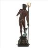Design Toscano Guan-Yin Patroness of Compassion Asian Decor Outdoor Garden Statue, 54 inches Tall, Fiberglass Cast Stone Resin, Limestone Finish(Poseidon)