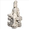 Design Toscano Guan-Yin Patroness of Compassion Asian Decor Outdoor Garden Statue, 54 inches Tall, Fiberglass Cast Stone Resin, Limestone Finish(Resting Guan Yin)