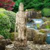 Design Toscano Guan-Yin Patroness of Compassion Asian Decor Outdoor Garden Statue, 54 inches Tall, Fiberglass Cast Stone Resin, Limestone Finish(Standing Goddess)