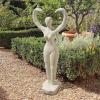 Design Toscano Guan-Yin Patroness of Compassion Asian Decor Outdoor Garden Statue, 54 inches Tall, Fiberglass Cast Stone Resin, Limestone Finish(Earth Goddess)