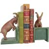Design Toscano SP1601 Bookworm Bunny Rabbits Cast Iron Sculptural Bookend Pair, full color(Billy Goat)