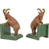 Design Toscano SP1601 Bookworm Bunny Rabbits Cast Iron Sculptural Bookend Pair, full color(Billy Goat)