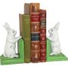 Design Toscano SP1601 Bookworm Bunny Rabbits Cast Iron Sculptural Bookend Pair, full color(Bookworm Bunny)