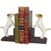 Design Toscano SP1601 Bookworm Bunny Rabbits Cast Iron Sculptural Bookend Pair, full color(Jack Russell Terrier)