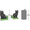 Design Toscano SP1601 Bookworm Bunny Rabbits Cast Iron Sculptural Bookend Pair, full color(Kitten Kibitzing)