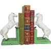 Design Toscano SP1601 Bookworm Bunny Rabbits Cast Iron Sculptural Bookend Pair, full color(Majestic Stallion)