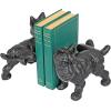 Design Toscano SP1601 Bookworm Bunny Rabbits Cast Iron Sculptural Bookend Pair, full color(Naughty Peeing Dog)