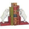 Design Toscano SP1601 Bookworm Bunny Rabbits Cast Iron Sculptural Bookend Pair, full color(Over the Fence)