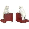 Design Toscano SP1601 Bookworm Bunny Rabbits Cast Iron Sculptural Bookend Pair, full color(Over the Fence)