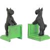 Design Toscano SP1601 Bookworm Bunny Rabbits Cast Iron Sculptural Bookend Pair, full color(Over the Fence Scotty)