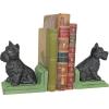 Design Toscano SP1601 Bookworm Bunny Rabbits Cast Iron Sculptural Bookend Pair, full color(Sitting Scotty)