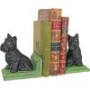 Design Toscano SP1601 Bookworm Bunny Rabbits Cast Iron Sculptural Bookend Pair, full color(Sitting Scotty)