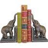Design Toscano SP1601 Bookworm Bunny Rabbits Cast Iron Sculptural Bookend Pair, full color(Triumphant Elephant)