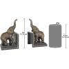 Design Toscano SP1601 Bookworm Bunny Rabbits Cast Iron Sculptural Bookend Pair, full color(Triumphant Elephant)