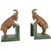 Design Toscano SP1601 Bookworm Bunny Rabbits Cast Iron Sculptural Bookend Pair, full color(Billy Goat)