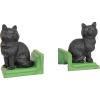 Design Toscano SP1601 Bookworm Bunny Rabbits Cast Iron Sculptural Bookend Pair, full color(Kitten Kibitzing)