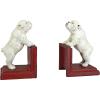 Design Toscano SP1601 Bookworm Bunny Rabbits Cast Iron Sculptural Bookend Pair, full color(Over the Fence)