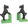 Design Toscano SP1601 Bookworm Bunny Rabbits Cast Iron Sculptural Bookend Pair, full color(Over the Fence Scotty)