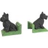 Design Toscano SP1601 Bookworm Bunny Rabbits Cast Iron Sculptural Bookend Pair, full color(Sitting Scotty)