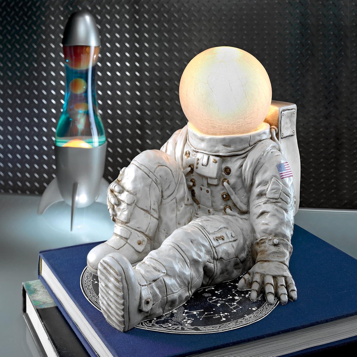 image:imageDesign Toscano Astronaut at Ease Lighted Sculpture