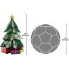 Design Toscano Christmas Tree Stained Glass Illuminated Sculpture, Large, full color,TF10019