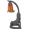 Design Toscano Crouching Cat Flexing Feline Illuminated Sculpture