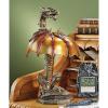 Design Toscano Dragon Strike Illuminated Sculpture,Full Color