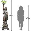 Design Toscano Electra, Maiden of Light Sculptural Floor Lamp