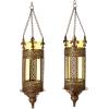 Design Toscano MH982097 Kinnaird Castle Hanging Pendant Wall Sconce (Set of 2),verdigris