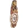 Design Toscano Medinet Habu Egyptian Wall Clock Sculpture, 40 Inch, Fiberglass Polyresin, Gold Leaf