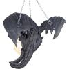 Design Toscano Nights Fury Dragon Gothic Decor Hanging Light Fixture Chandelier, 21 Inches Wide, 19 Inches Deep, 15 Inches High, Handcast Polyresin with Glass Globe, Gray Stone Finish