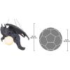 Design Toscano Nights Fury Dragon Gothic Decor Hanging Light Fixture Chandelier, 21 Inches Wide, 19 Inches Deep, 15 Inches High, Handcast Polyresin with Glass Globe, Gray Stone Finish
