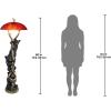 Design Toscano Setting Sun Black Bear Sculptural Floor Lamp