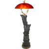 Design Toscano Setting Sun Black Bear Sculptural Floor Lamp