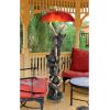 Design Toscano Setting Sun Black Bear Sculptural Floor Lamp